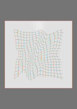 Fabric of reality (inverted) #2 עבודה דיגיטלית מודפסת 11cm X 11cm 2023