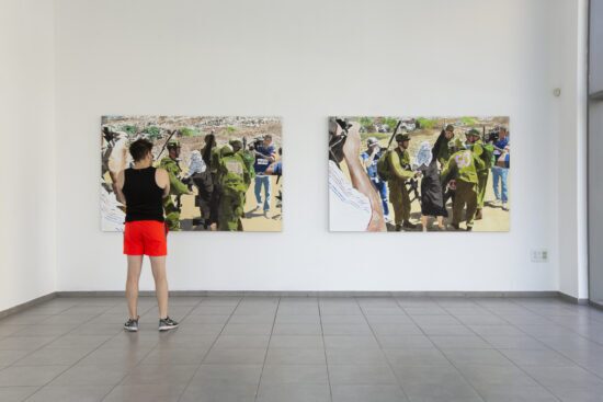 דוד ריב, הפרעות, מראה הצבה, אוצר אבי לובין, צילום מאיה זהבי