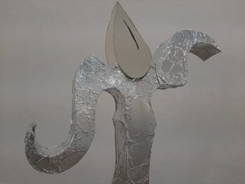 ללא שם, קרטון ביצוע ונייר כסף, 180*300