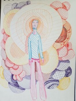 רקפת לויטין, פרץ, עטים, 21x29.7 ס''מ